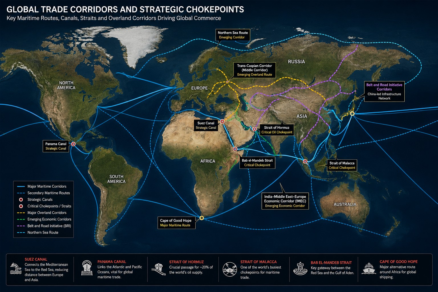 The Arteries of Global Commerce